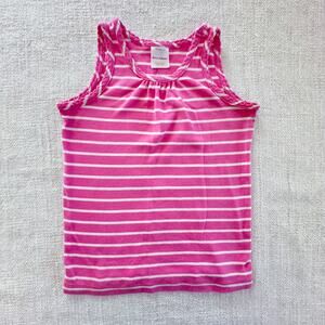Hanna Andersson Pink & White Striped Tank Top VGUC 5